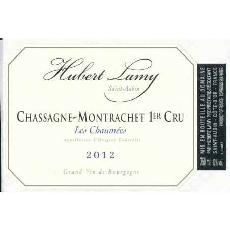 Domaine Hubert Lamy Chassagne Montrachet Les Chaumées 2021