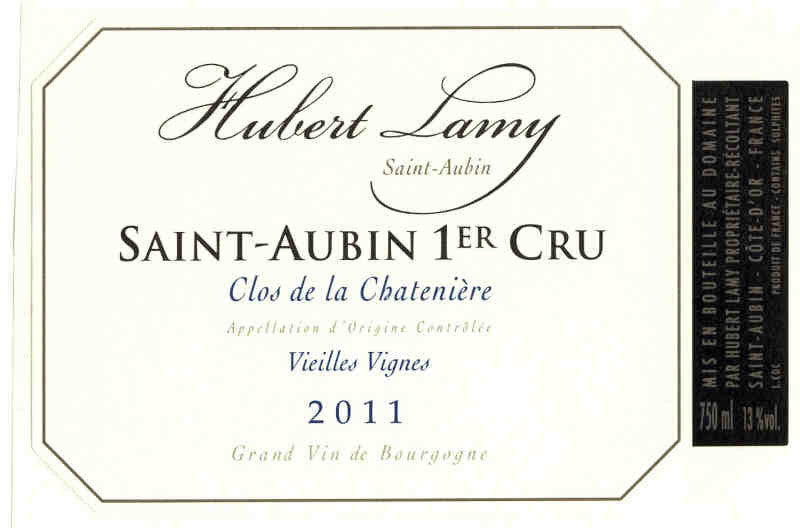 Domaine Hubert Lamy Saint Aubin 1er cru Clos de la Chatenière 2022 Magnum