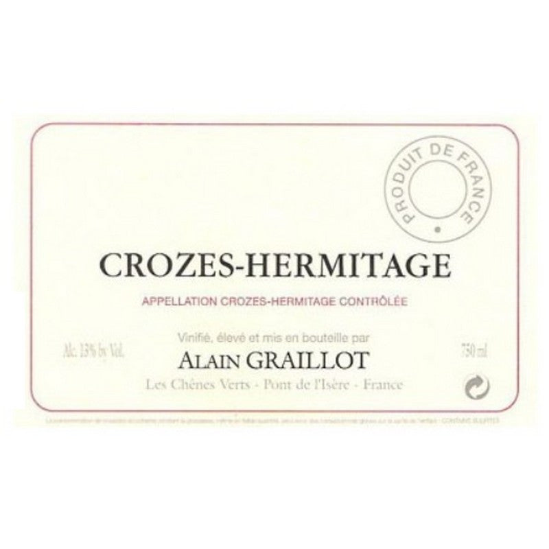 Domaine Alain Graillot Crozes Hermitage rouge 2023