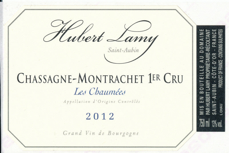 Domaine Hubert Lamy Chassagne Montrachet Les Chaumées 2021