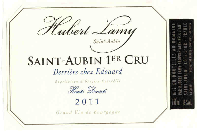 Domaine Hubert Lamy Saint Aubin 1er cru "Derrière chez Edouard" Haute densité 2021