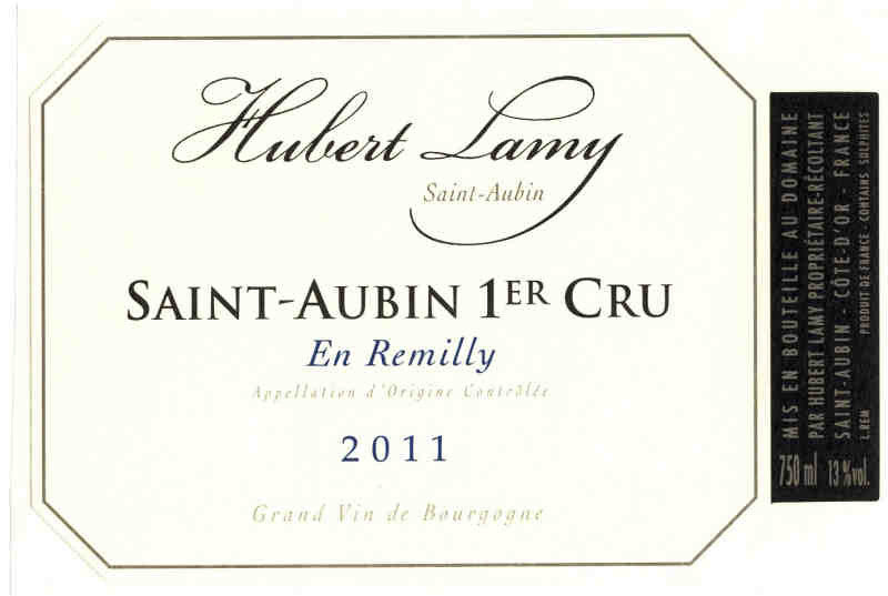 Domaine Hubert Lamy Saint Aubin 1er cru En Remilly 2023