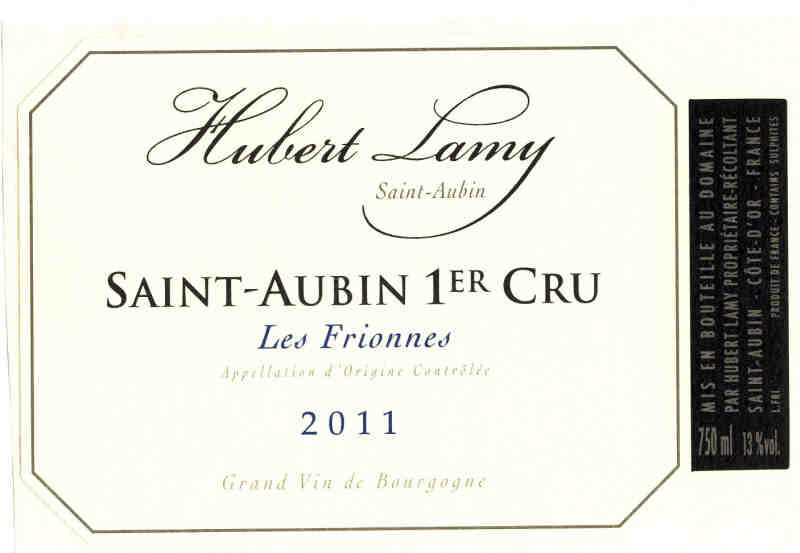Domaine Hubert Lamy Saint Aubin 1er cru Les Frionnes 2023